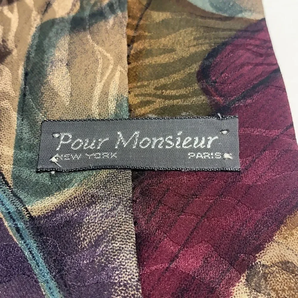 3for$20 pour monsieur tie brown purple green
